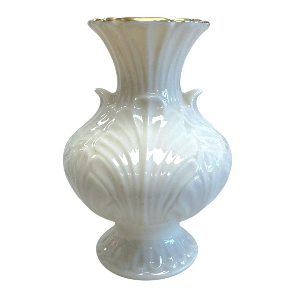 Vintage Lenox Elfin Collection Bud Vase 24K Gold Trim Made In USA Porcelain‎